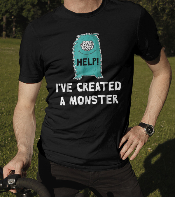 Help I've Created A Monster Cartoon Creature With Multiple Eyes T-Shirt