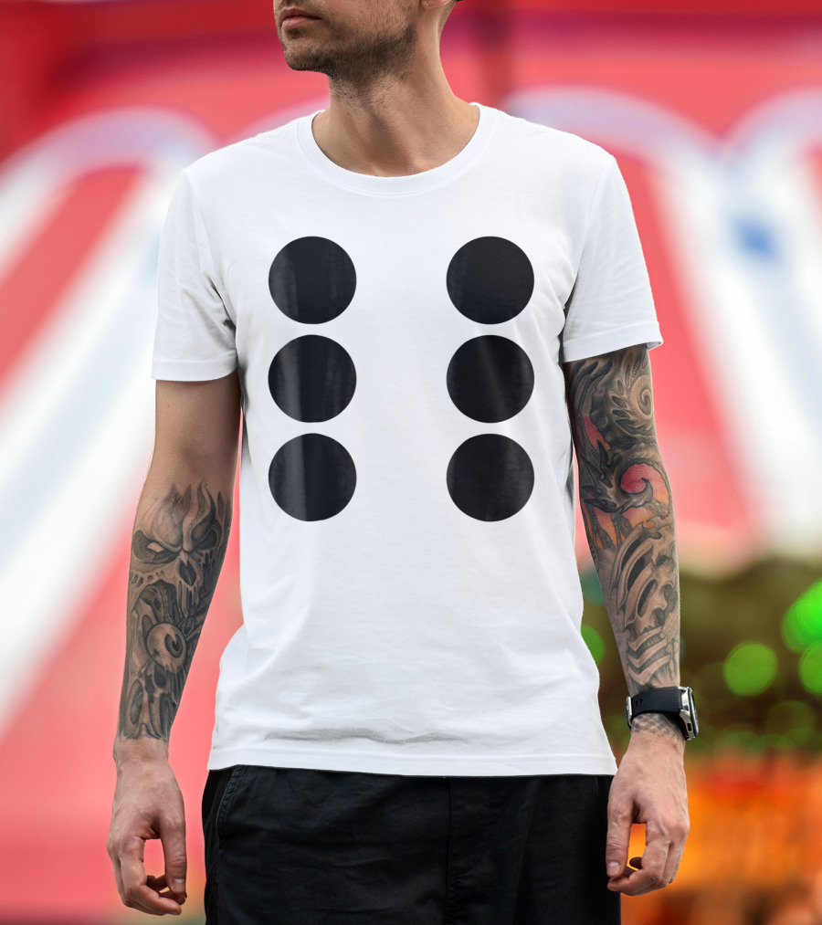 Human Dice Six Halloween Group Team Costume T-Shirt
