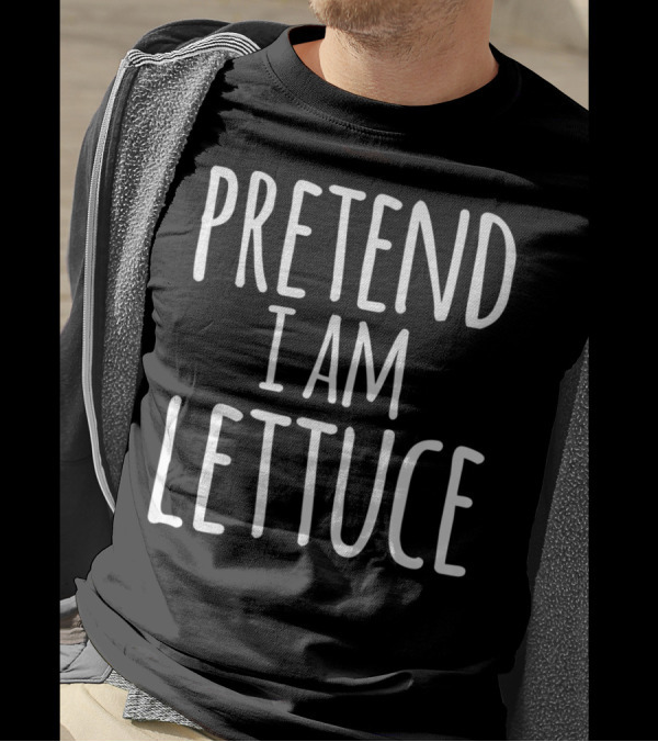 Funny Lazy Halloween Pretend I Am Lettuce Costume T-Shirt