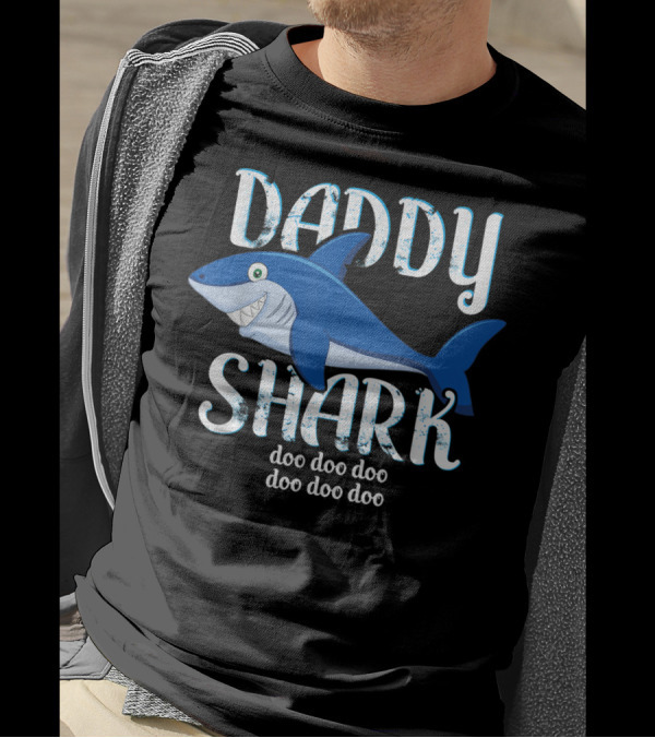 Daddy Shark Doo Doo Doo Mens Tee Shark T-Shirt