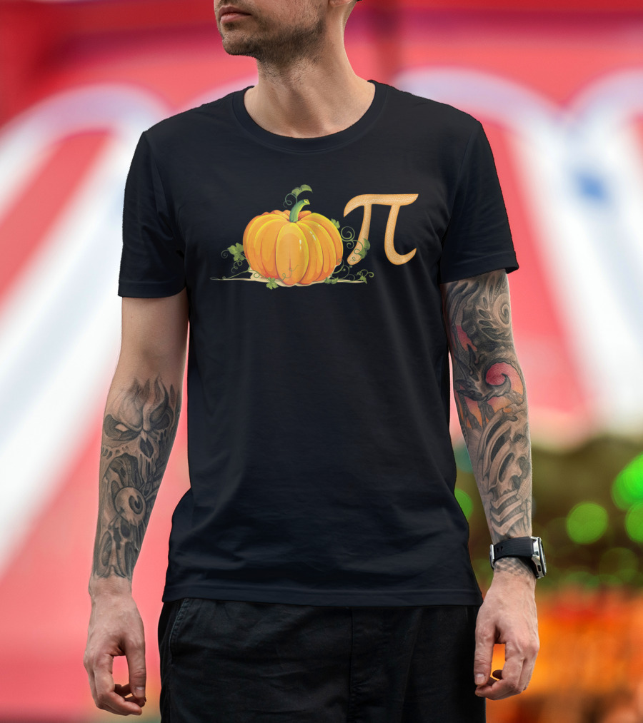 Orange Pumpkin Pi 314 Halloween October 31St T-Shirt