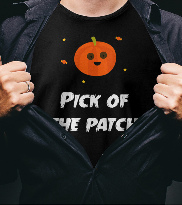 Pick Of The Patch Pumpkin Halloween Stars T-Shirt