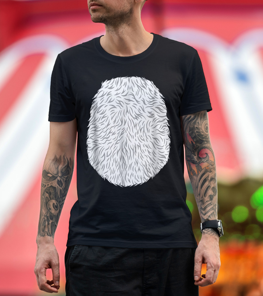 Polar Bear Costume DIY Fur Texture T-Shirt