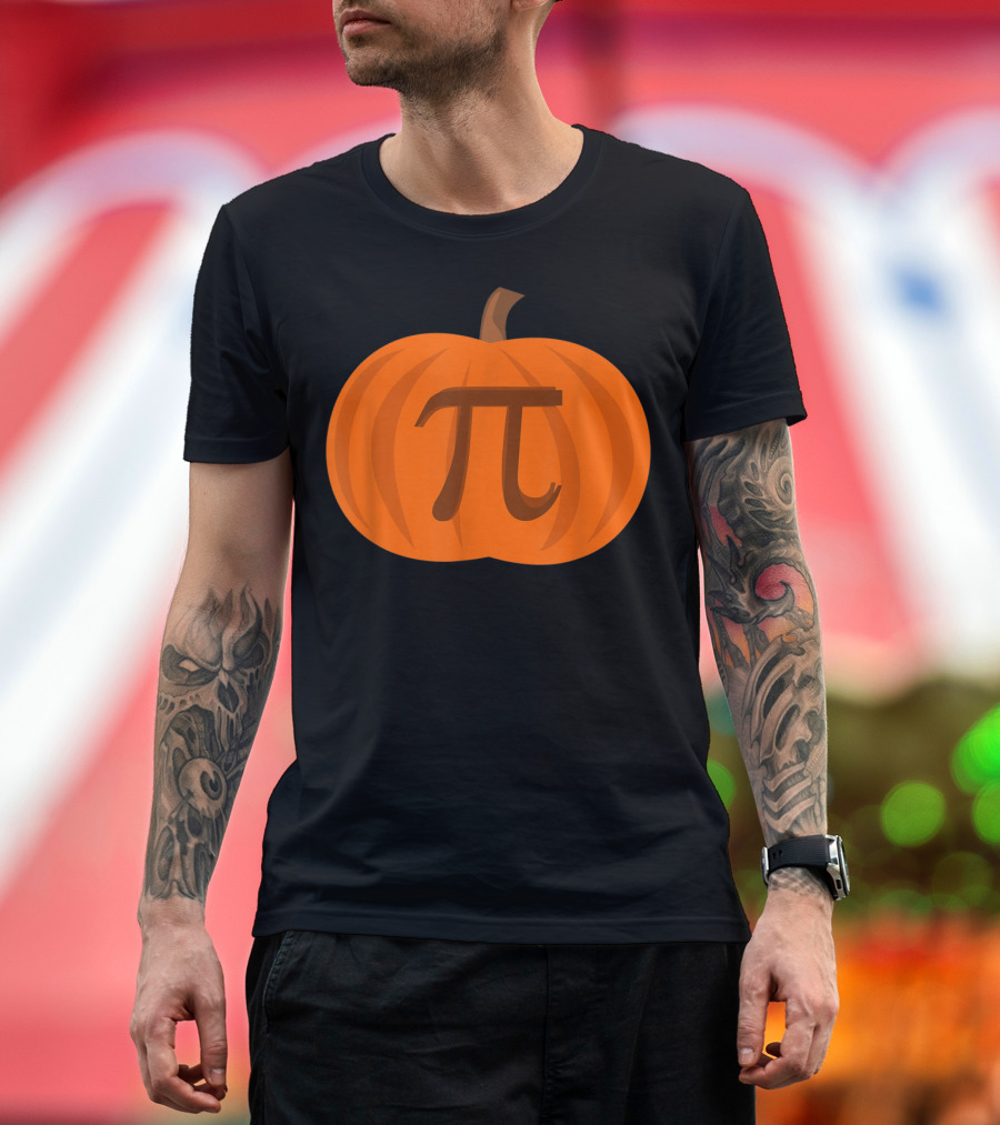 Pumpkin Pi Funny Math Science Teacher Halloween Pun T-Shirt
