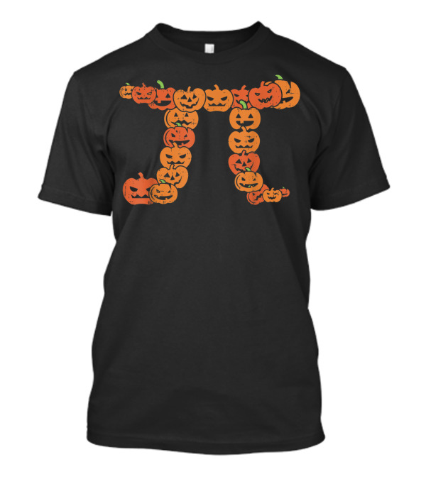 Pumpkin Pie Math Pi Symbol Jack-o'-Lantern Halloween Teacher Humor T-Shirt