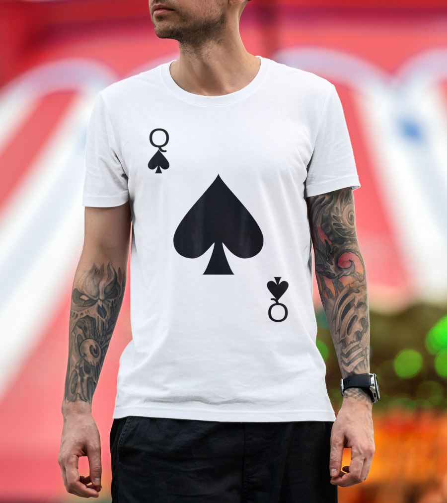 Queen of Spades Card T-Shirt