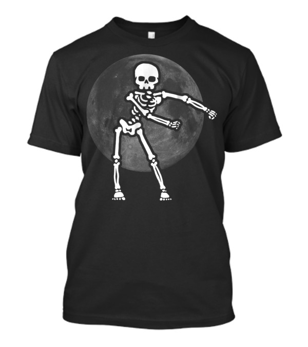 Skeleton Floss Dance Halloween Moon Floss Like T-Shirt