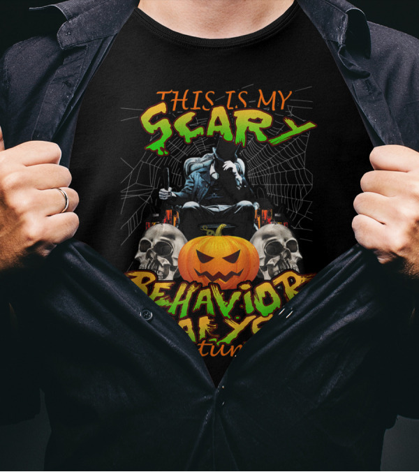 This Is My Scary Behavior Analyst Costume With Skulls And Pumpkin T-Shirt