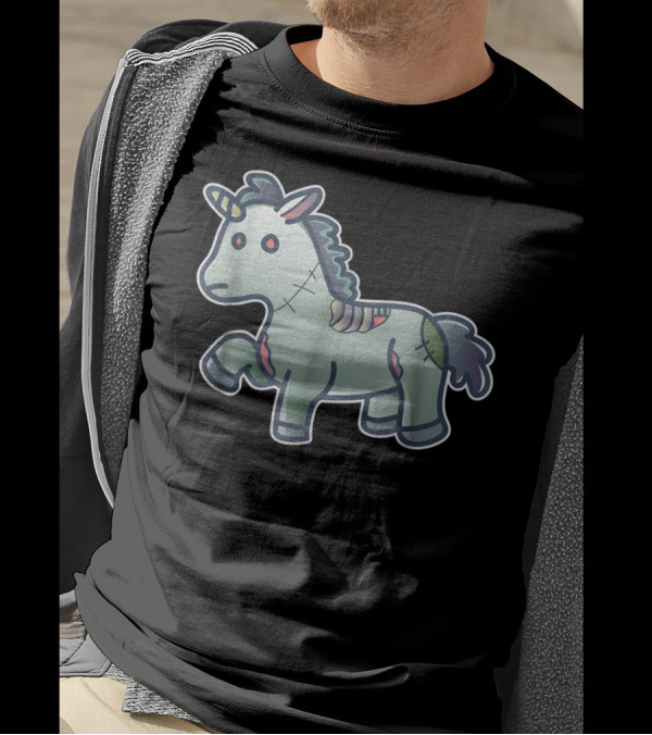 Zombiecorn Magical Evil Unicorn Character T-Shirt
