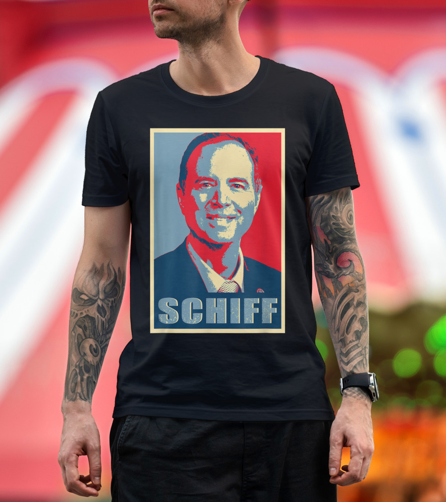 SCHIFF Impeach Trump Revolutionary Style Poster Image T-Shirt