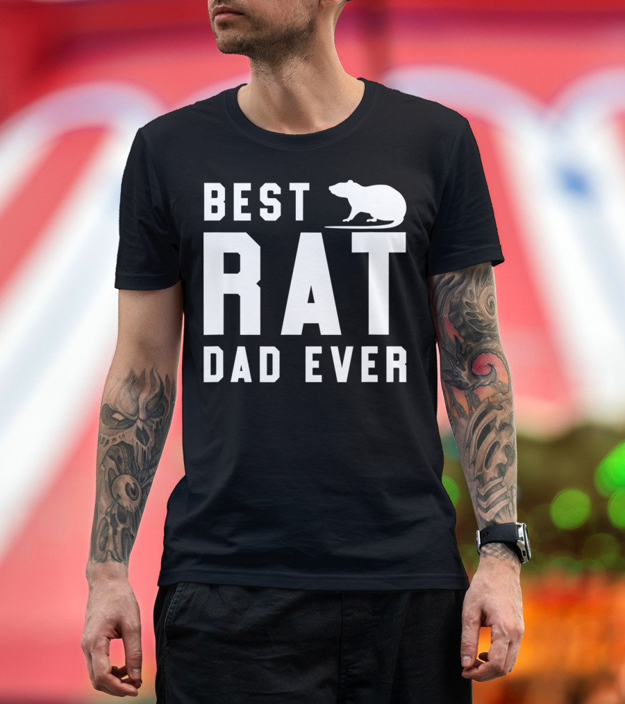 Best Rat Dad Ever Men's Funny Pet Dad Gift Favorite Father T-Shirt