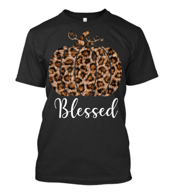 Blessed Leopard Pumpkin Cheetah T-Shirt
