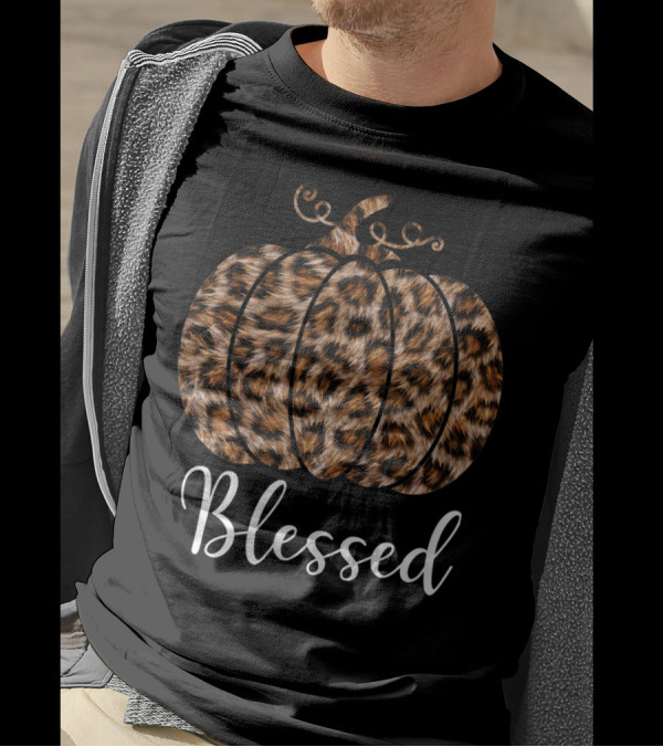 Blessed Leopard Pumpkin Cheetah T-Shirt
