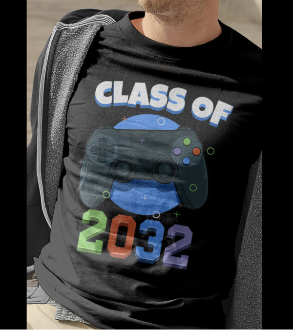 Class Of 2032 Funny Video Game Controller T-Shirt
