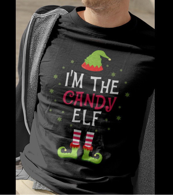 I'm The Candy Elf Family Group Holiday T-Shirt