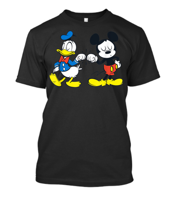 Disney Mickey Mouse And Donald Duck Fist Bump Best Friends T-Shirt