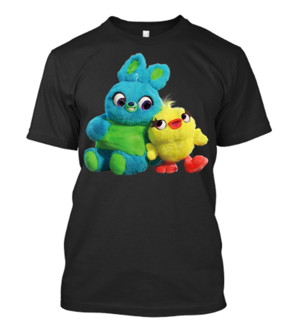 Disney Pixar Toy Story 4 Ducky And Bunny Plush Characters T-Shirt