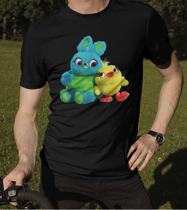 Disney Pixar Toy Story 4 Ducky And Bunny Plush Characters T-Shirt