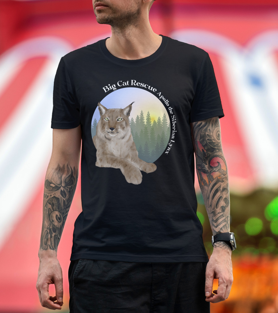 Big Cat Rescue Apollo the Siberian Lynx T-Shirt