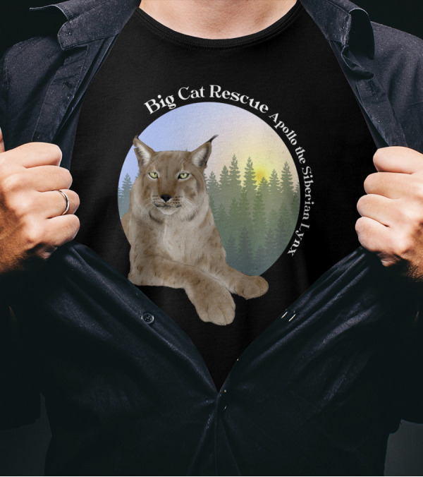 Big Cat Rescue Apollo The Siberian Lynx T-Shirt