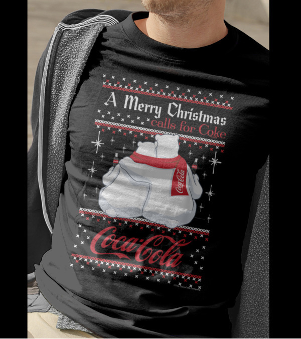 Coca-Cola Polar Bears A Merry Christmas Calls For Coke T-Shirt