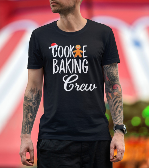 Premium T-Shirt: Cookie Baking Crew Santa Hat Gingerbread T-Shirt Cookie Baking Crew Santa Hat Gingerbread T-Shirt