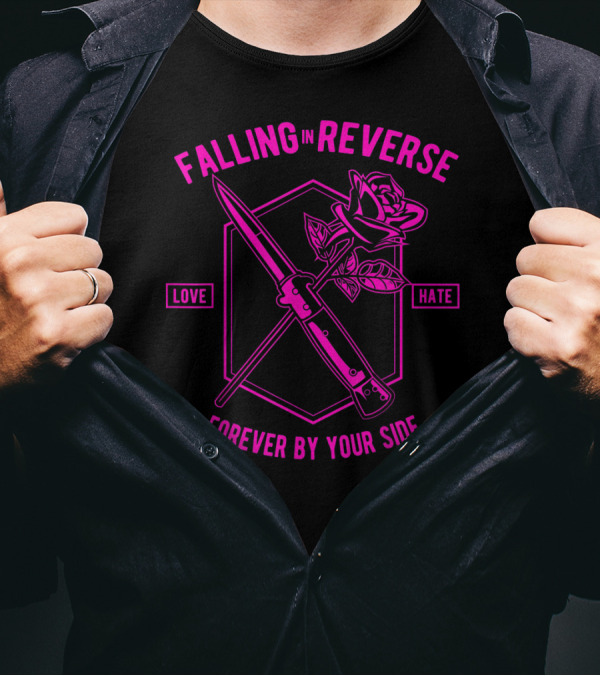Falling In Reverse Love Hate Forever By Your Side T-Shirt