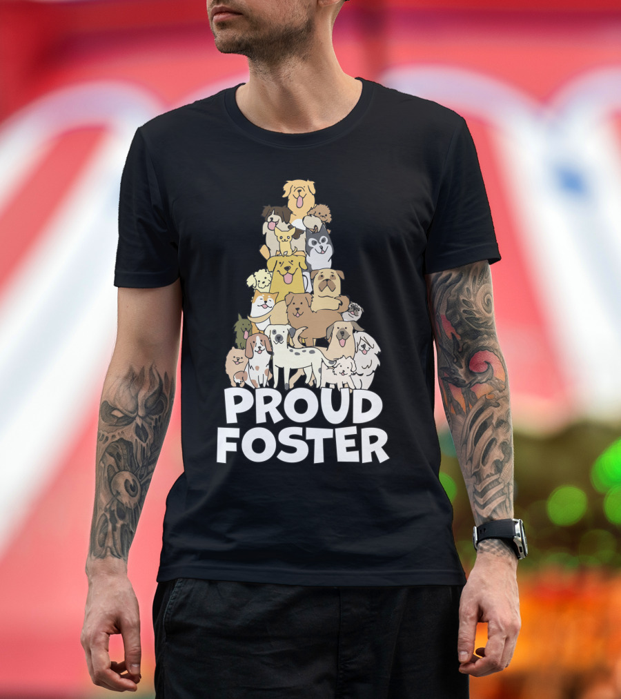 Proud Foster Adopt Animals Dog Lovers T-Shirt