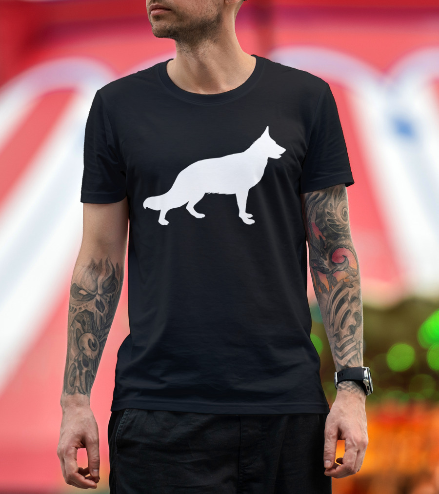 German Shepherd Dog Outline Classic T-Shirt