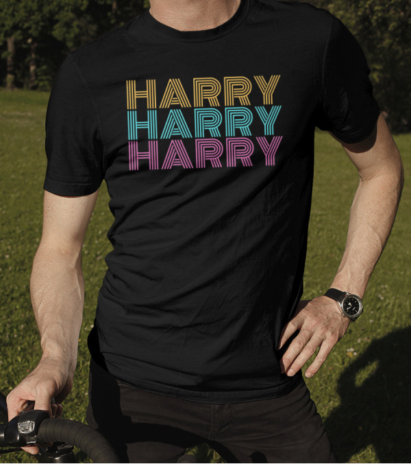 Harry Triple Stripe Multi-Color Lines T-Shirt