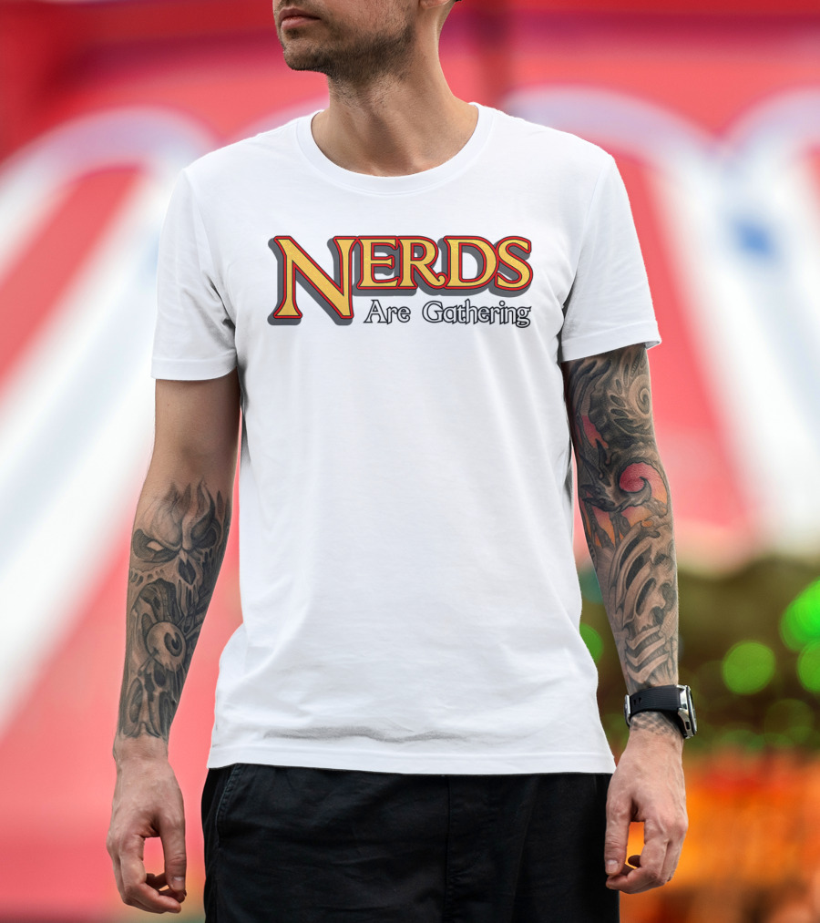 Nerds Are Gathering Magic Cards Nerds Geeks T-Shirt