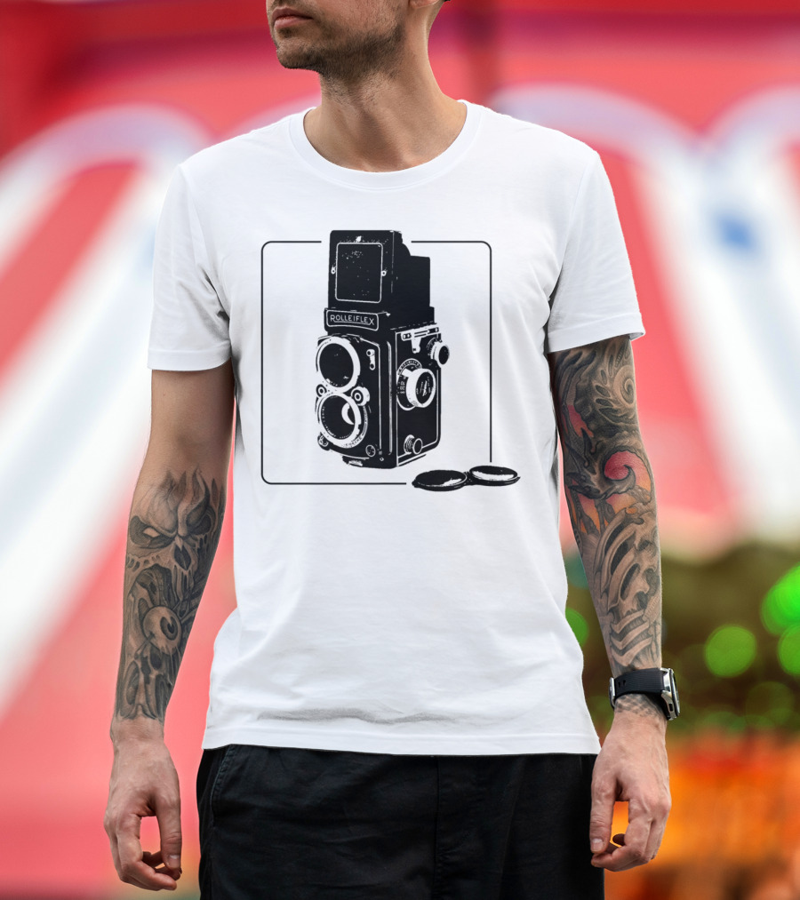 Rollei Life RolleiFlex Antique TLR Camera Vintage Photography T-Shirt