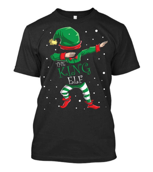 The King Elf Dabbing Dance With Green Hat And Striped Pants T-Shirt