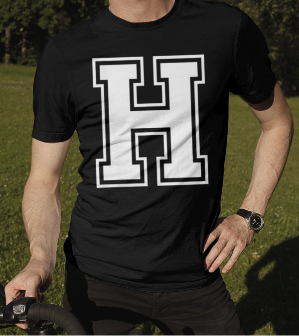 Letter H Initial Vintage T-Shirt