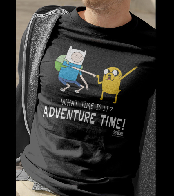 What Time Is It Adventure Time Finn And Jake Fist Bump T-Shirt