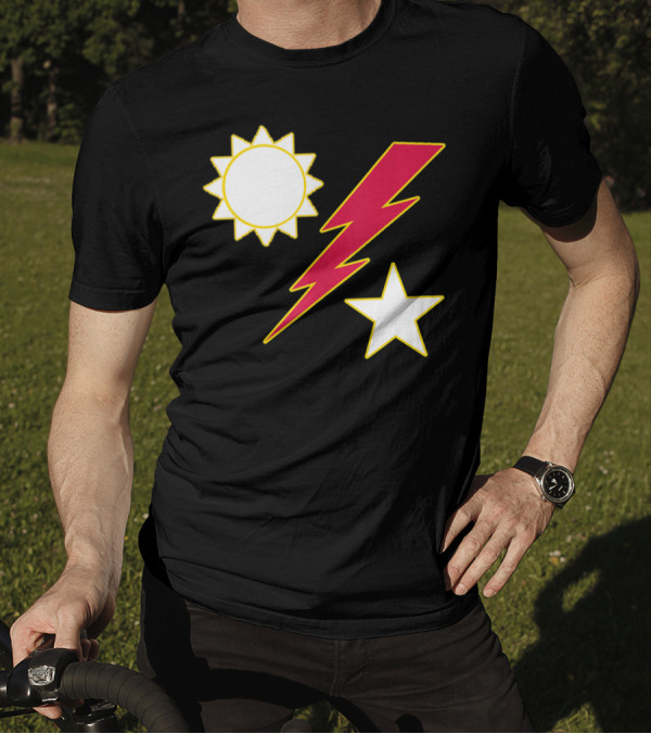 Army Ranger 75th Ranger Regiment Sun Lightning Bolt Star Crest T-Shirt