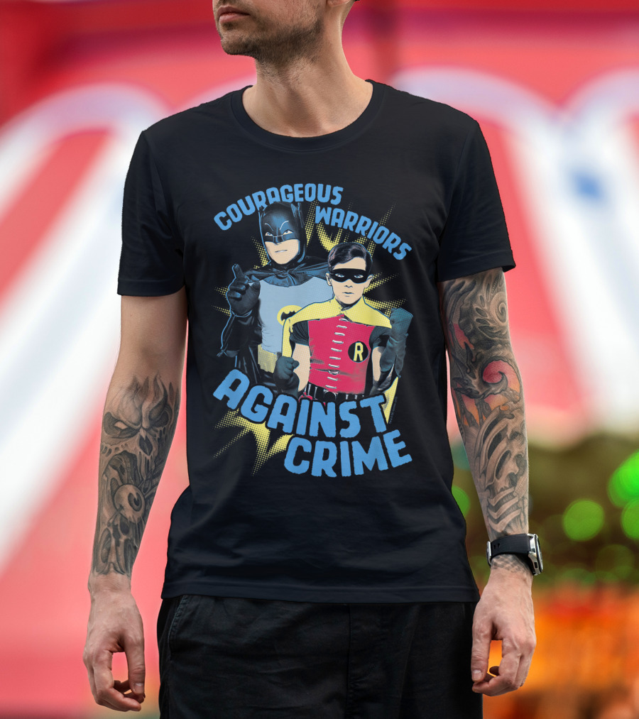 Courageous Warriors Against Crime Batman Classic TV Series T-Shirt