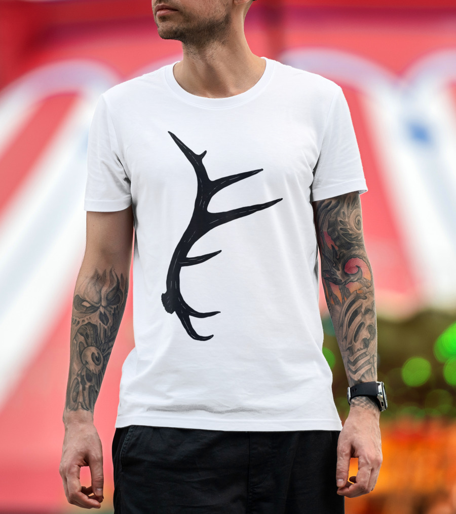 Classic Elk Antler Hunter Elk Horn T-Shirt