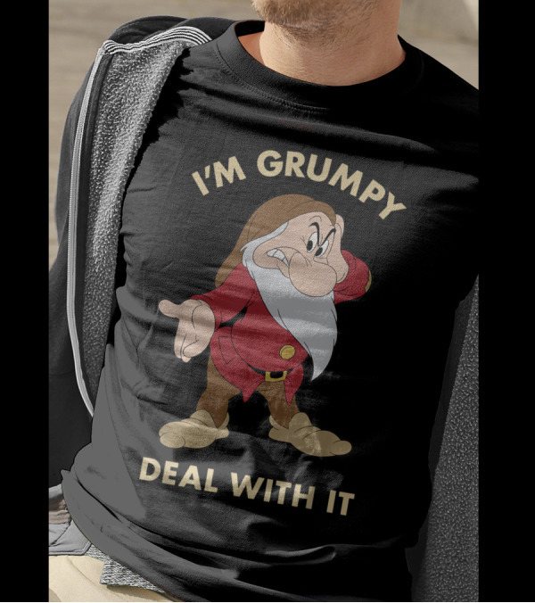 Disney Snow White Grumpy I'm Grumpy Deal With It T-Shirt