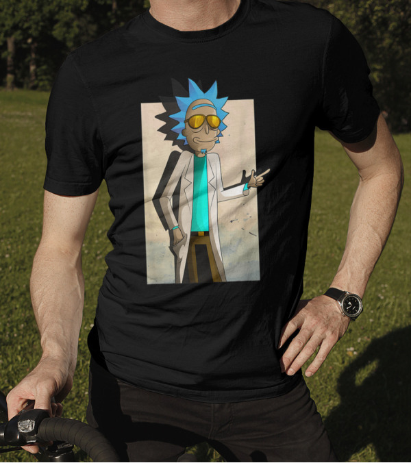 Mademark X Rick And Morty Cool Rick Sunglasses And Lab Coat T-Shirt