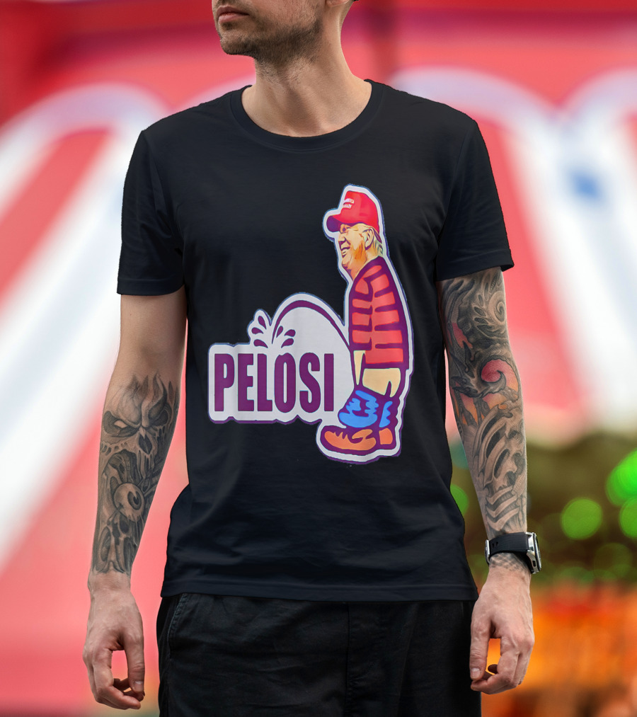 PELOSI No. 45 Red Hat Stripes What Difference T-Shirt
