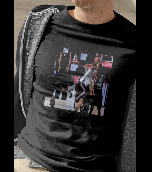 Bam Adebayo Blocks Jayson Tatum Dunk Miami Heat Vs Boston Celtics NBA Playoffs T-Shirt