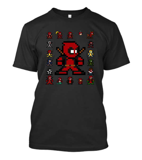Merc With A Pixelated Mouth 8bit Pixel Retro Character Icons T-Shirt