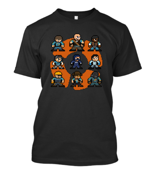 Team Fortress 2 Blue Team Pixel Art Characters 8-Bit T-Shirt