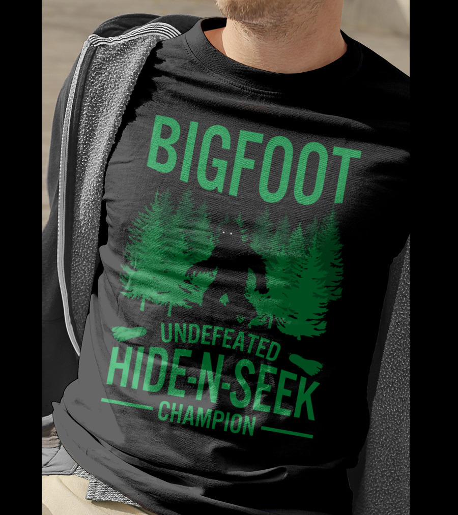 Bigfoot Undefeated Hide-N-Seek Champion T-Shirt