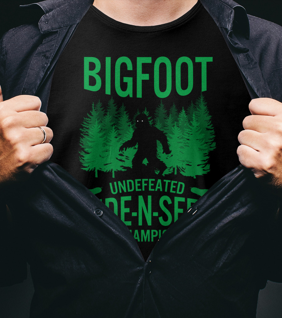 Bigfoot Undefeated Hide-N-Seek Champion T-Shirt