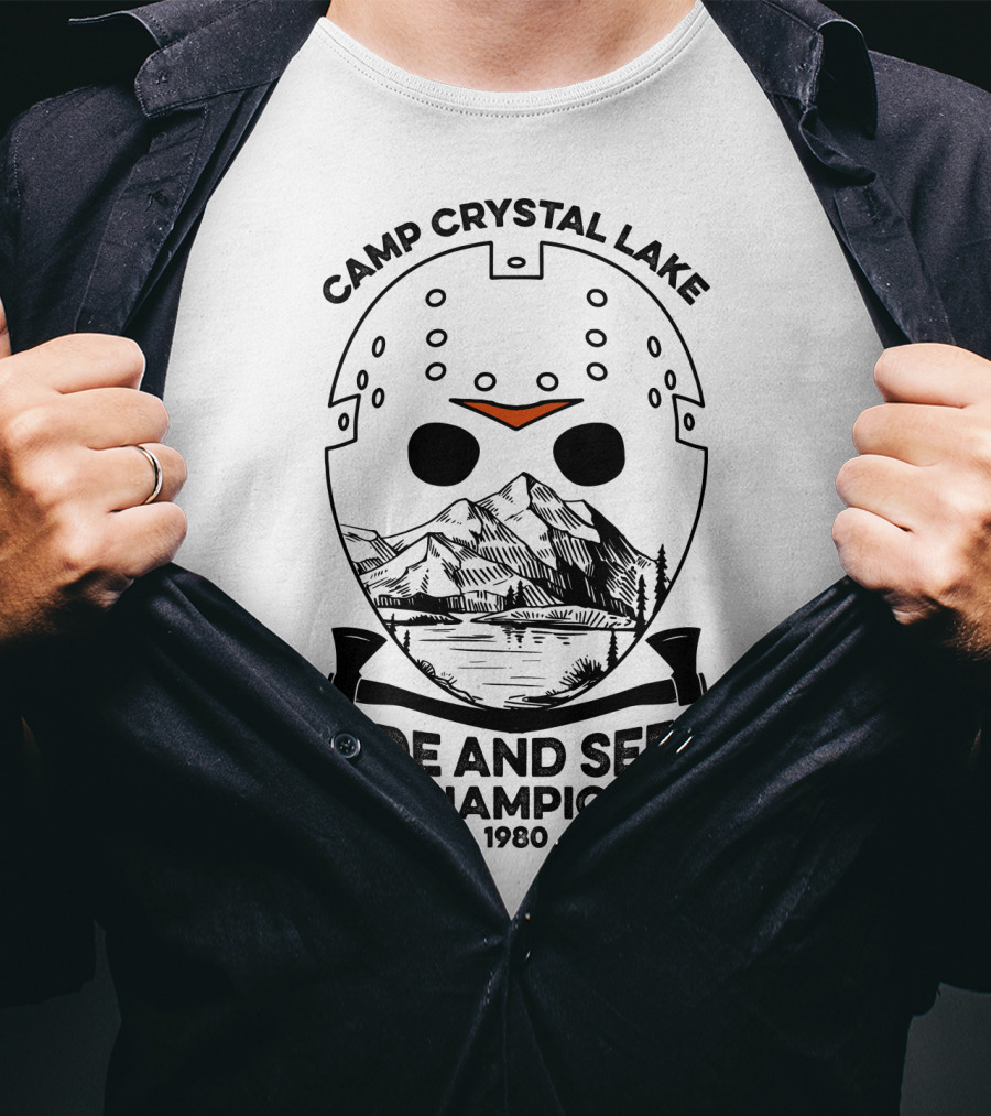 Camp Crystal Lake Hide And Seek Champion 1980 T-Shirt