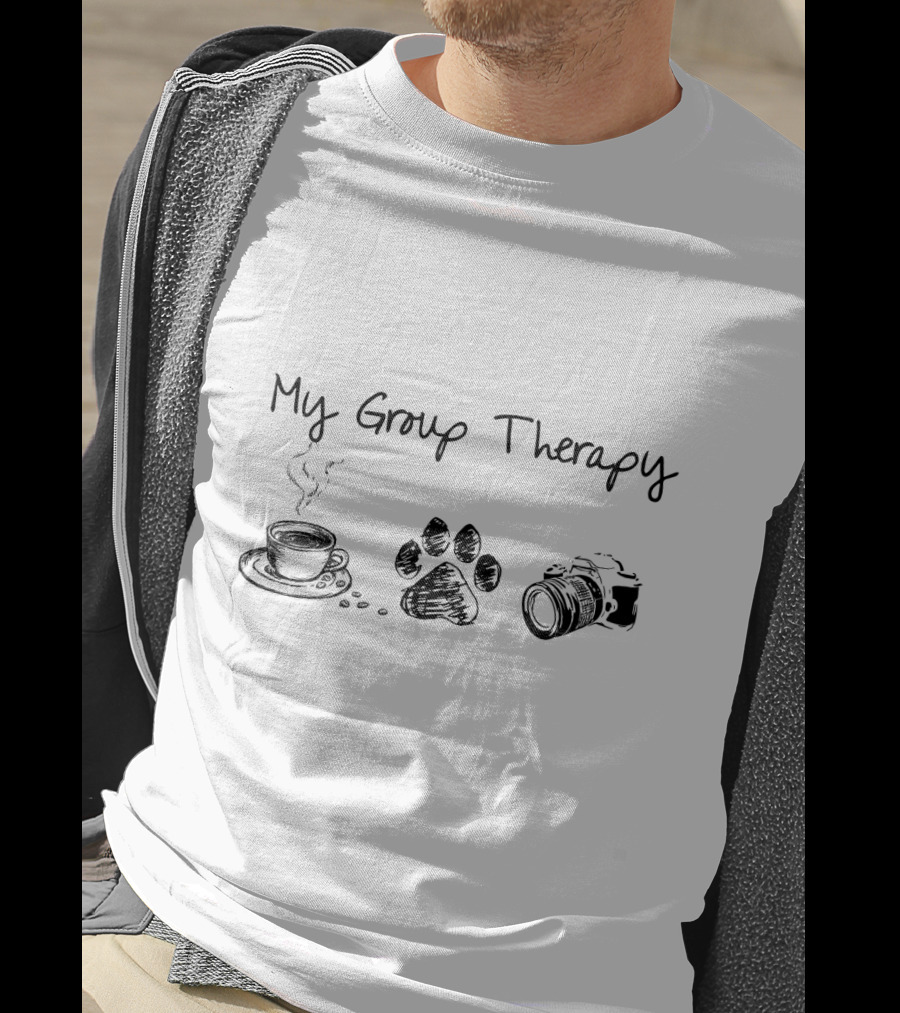 My Group Therapy Coffee Paw Photography T-Shirt