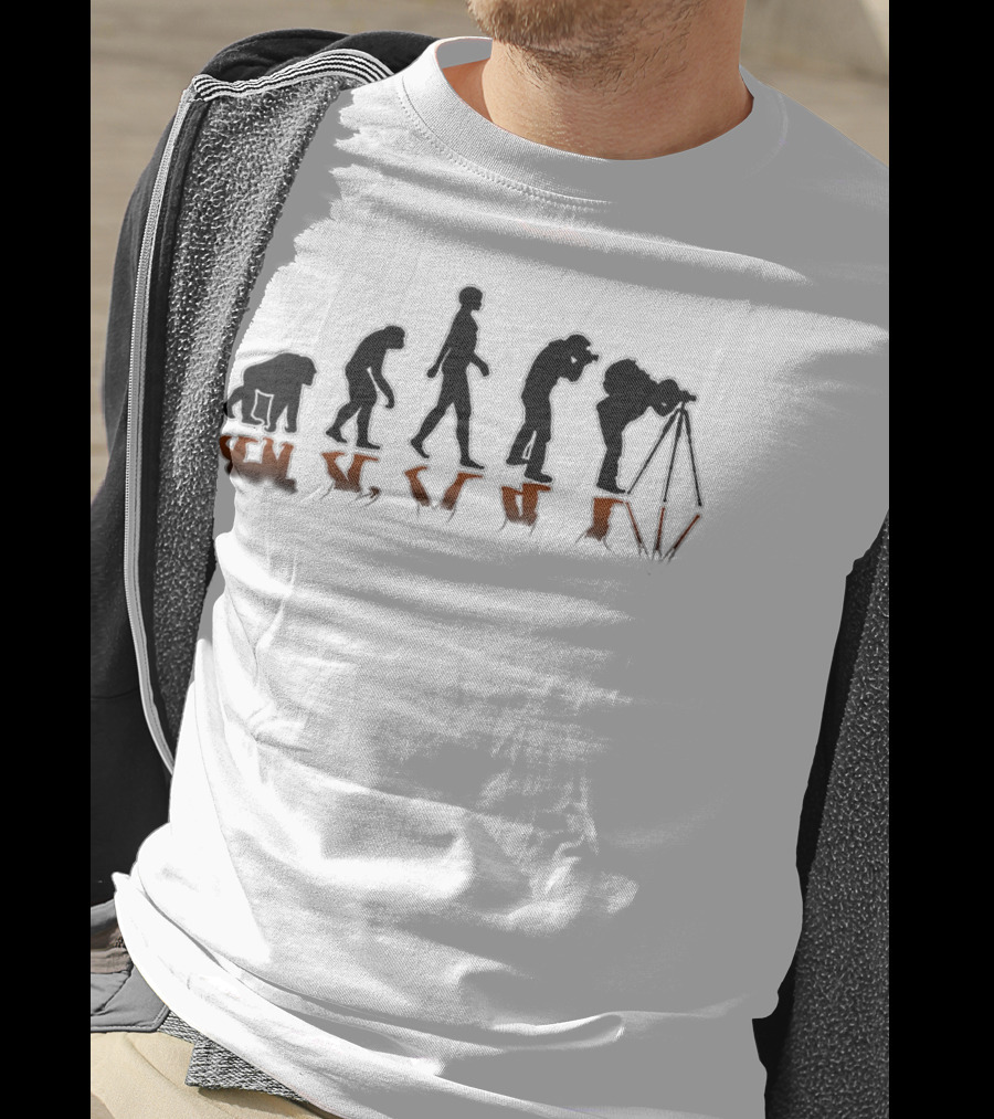 Photography Evolution Silhouette Progression T-Shirt