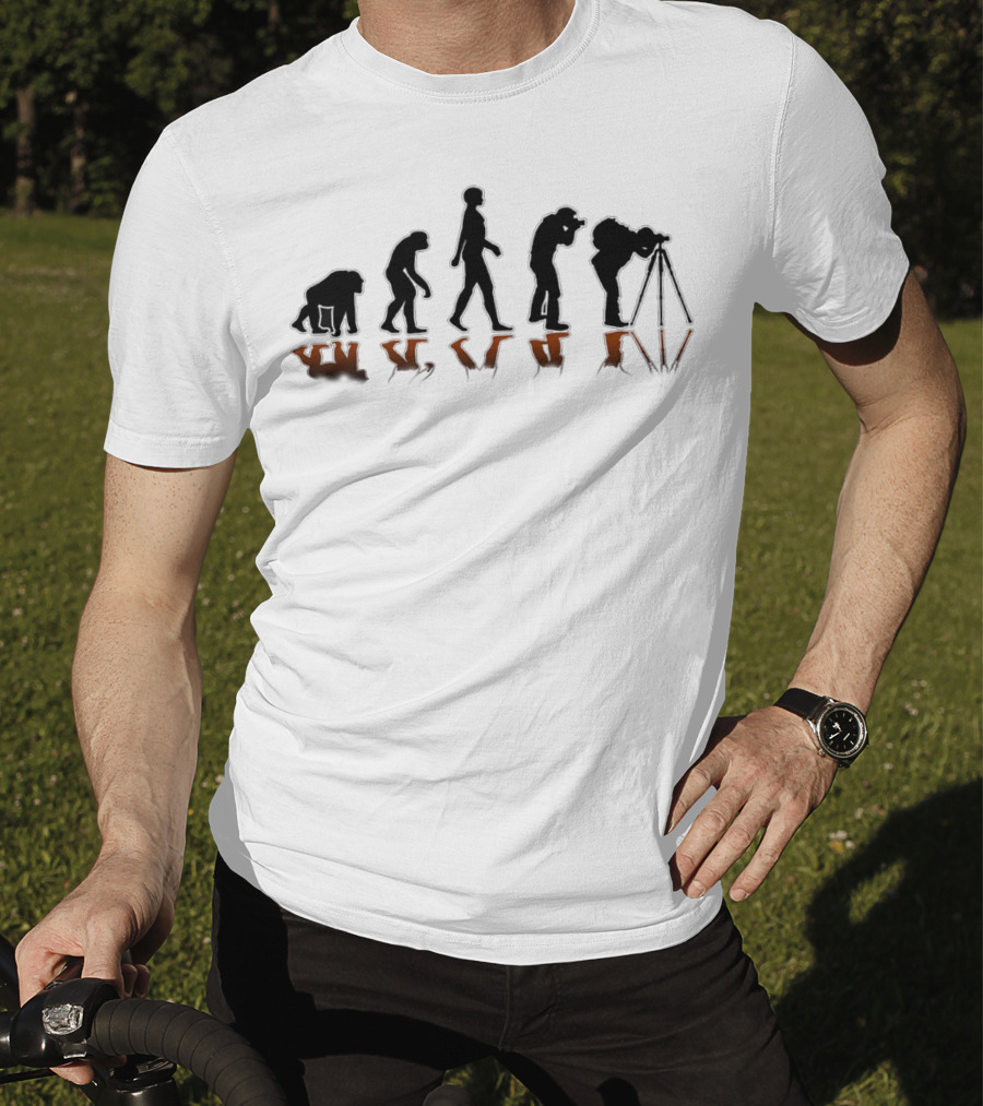 Photography Evolution Silhouette Progression T-Shirt
